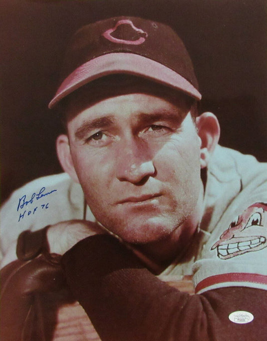 Bob Lemon HOF Cleveland Indians Signed/Inscribed 11x14 Photo JSA 164964