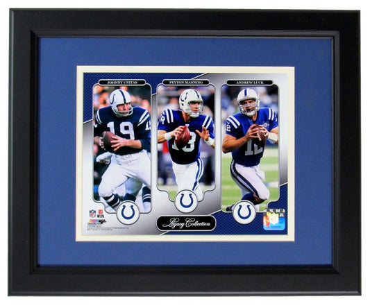 Legacy Colts Collection - J. Unitas/P. Manning/A. Luck 8x10 Photo Framed 149116