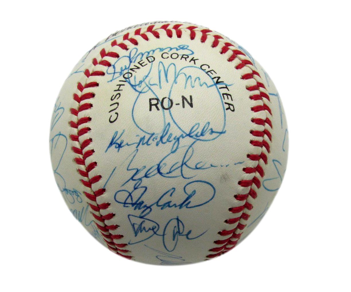 1989 Mets Team Autographed by 28 Johnson Carter Strawberry ONL Baseball 182805