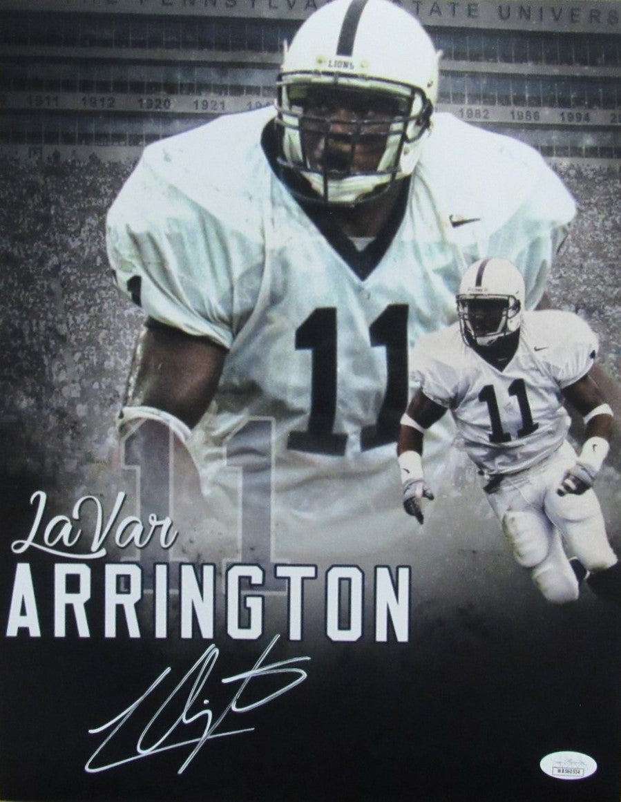 LaVar Arrington Signed/Autographed 11x14 Photo Penn State JSA 190823