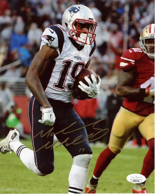 Malcolm Mitchell Autographed 8x10 Photo New England Patriots JSA 183081