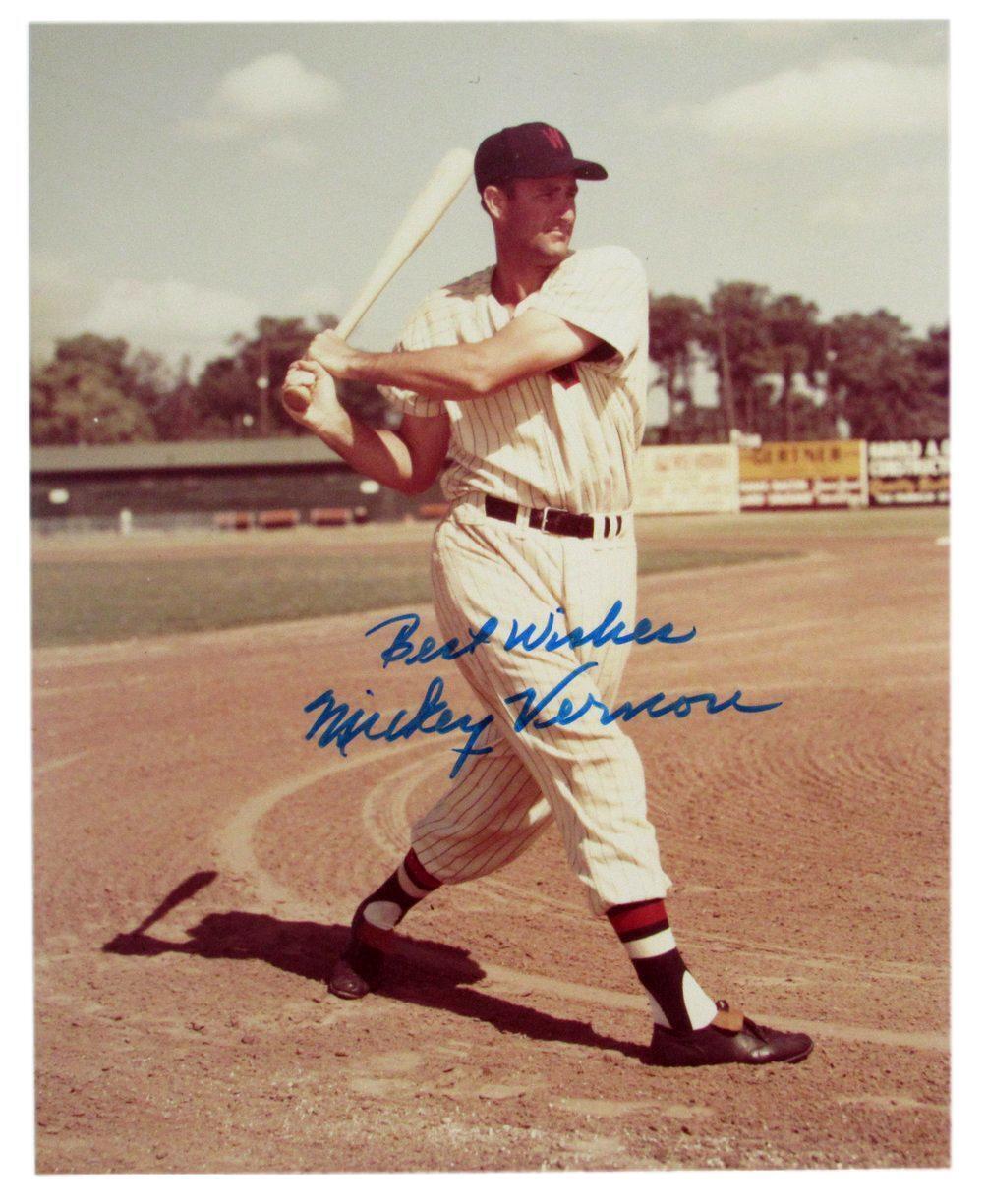 Mickey Vernon Milwaukee Braves/Pirates/Indians d.2008 Autographed 8x11 Photo