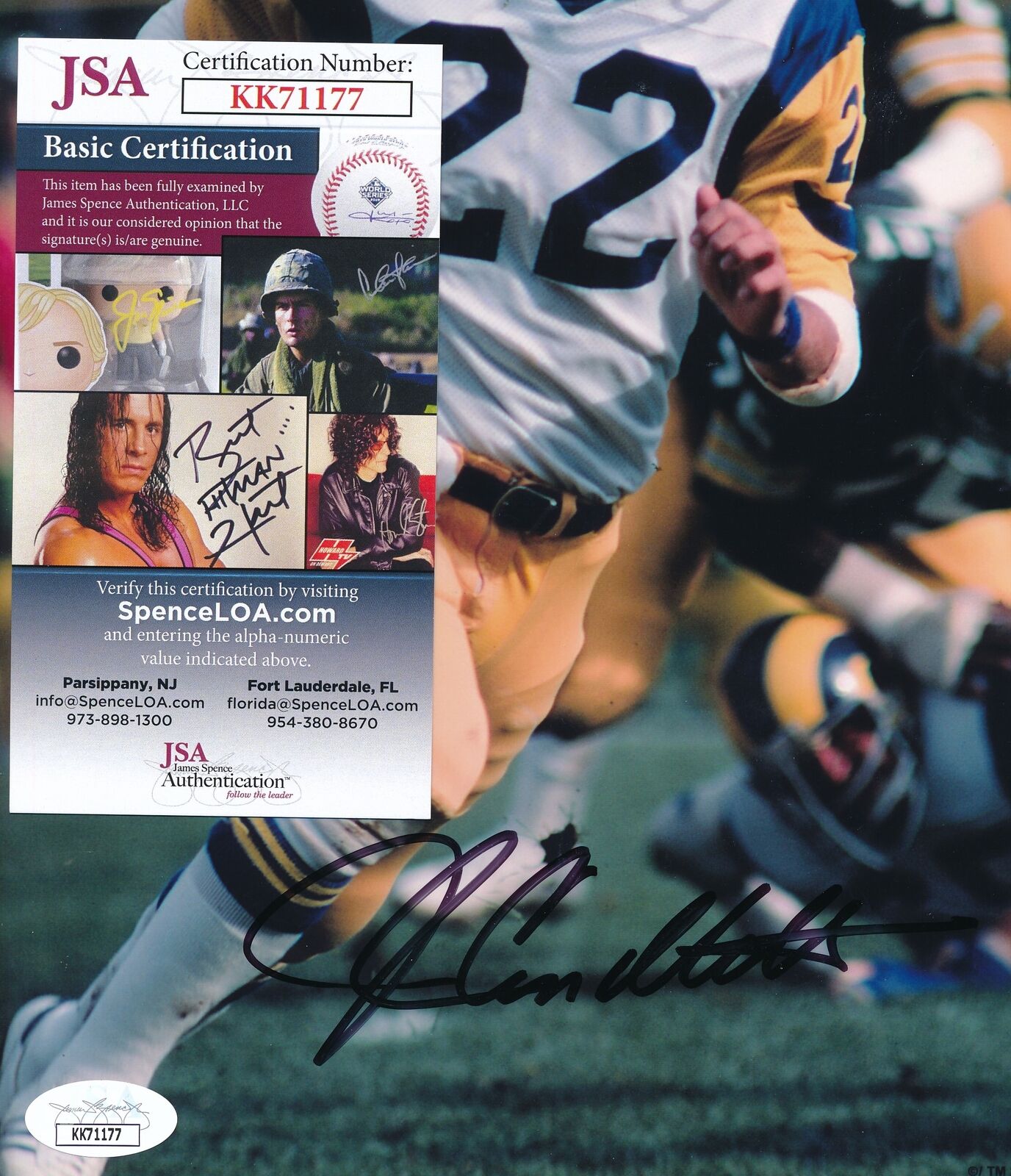 John Cappelletti Autographed 8x10  Photo Los Angeles Rams JSA
