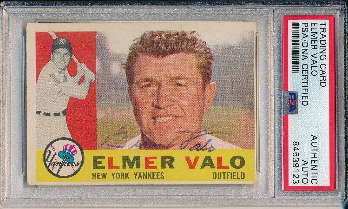 Elmer Valo Yankees Signed/Autographed 1960 TOPPS Card #237 PSA/DNA 166819