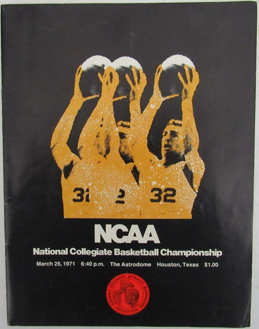 1971 NCAA Men's Basketball Championship Final Four Program UCLA Bruins 159071