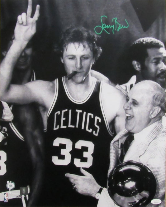 Larry Bird HOF Signed/Auto 16x20 Photo Boston Celtics JSA 187687