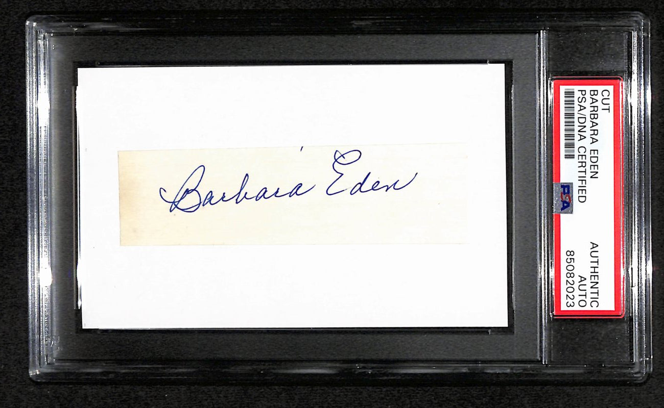 Barbara Eden Signed/Autographed Cut on 3x5 Index Card Actress PSA/DNA 184273