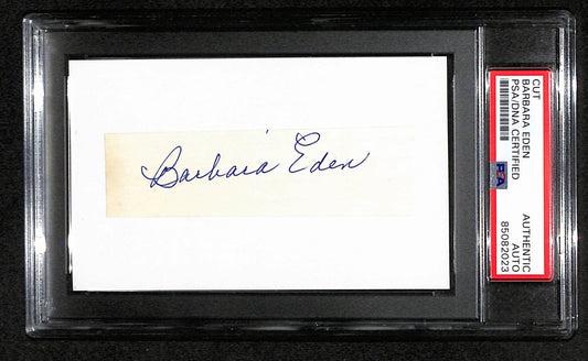 Barbara Eden Signed/Autographed Cut on 3x5 Index Card Actress PSA/DNA 184273