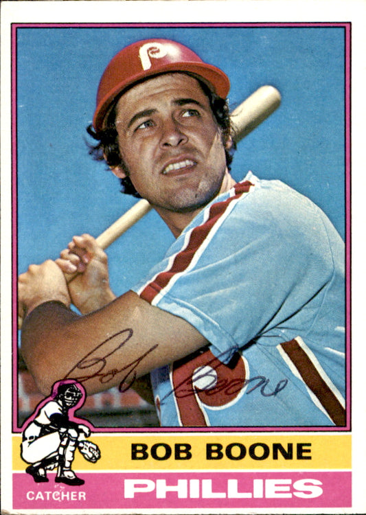 Bob Boone Autographed 1976 TOPPS Card #318 Phillies 183453