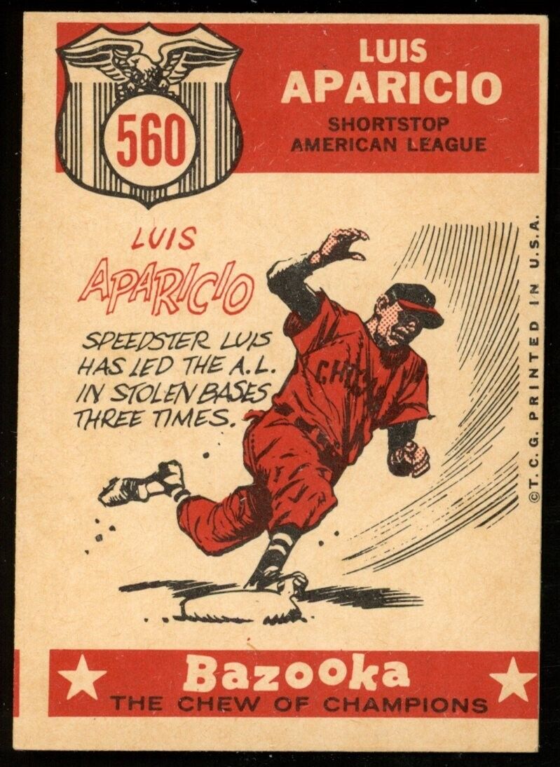 1959 Topps Baseball Luis Aparicio HOF #560 Chicago White Sox