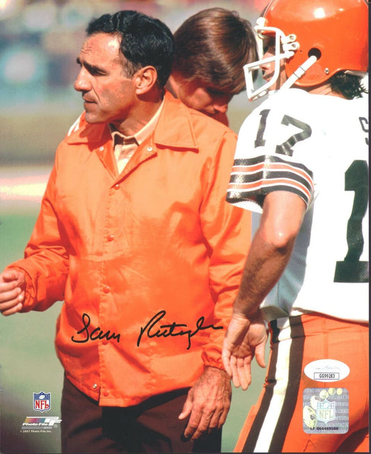 Sam Rutigliano Cleveland Browns Signed/Autographed 8x10 Photo JSA 151785