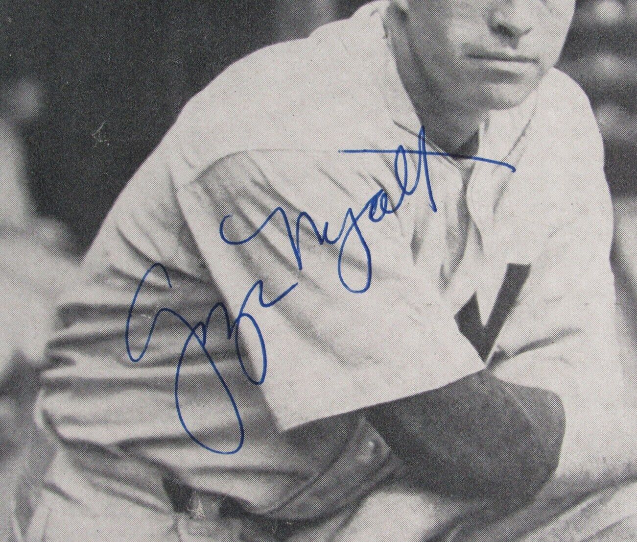 George Myatt Autographed 8x11 Baseball Magazine Insert Photo Senators PSA/DNA