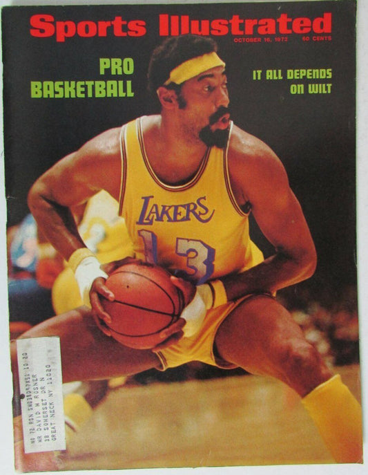 Wilt Chamberlain LA Lakers 1972 Sports Illustrated 10/16/72 146545