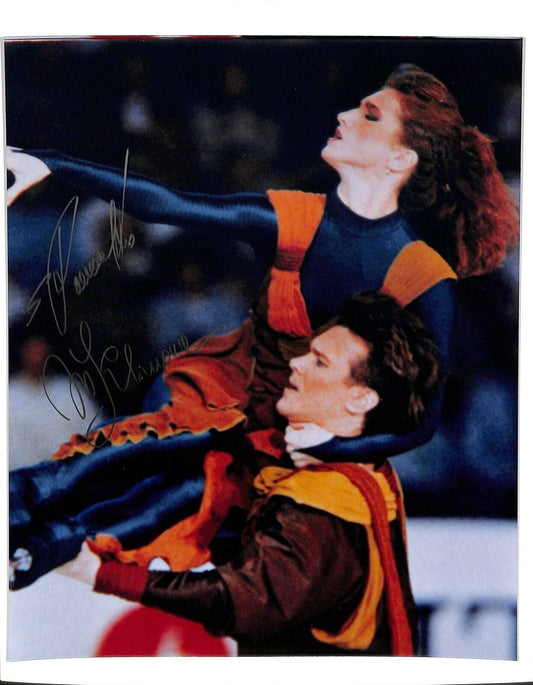 Klimova and Ponomarenko 1992 Gold Medalists Signed 8x10 Photo 180459