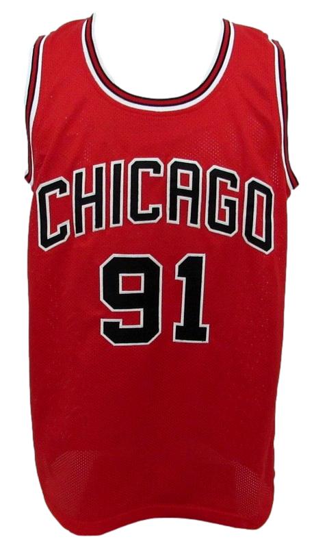 Dennis Rodman HOF Signed Custom Basketball Jersey Chicago Bulls Beckett 186300