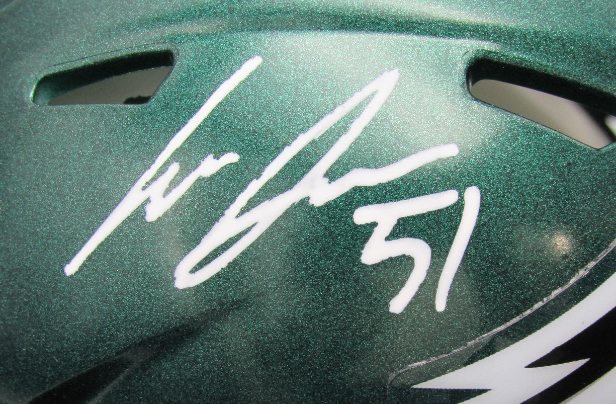 Cam Jurgens Autographed/Signed Eagles Speed Mini Helmet PSA/DNA 193052