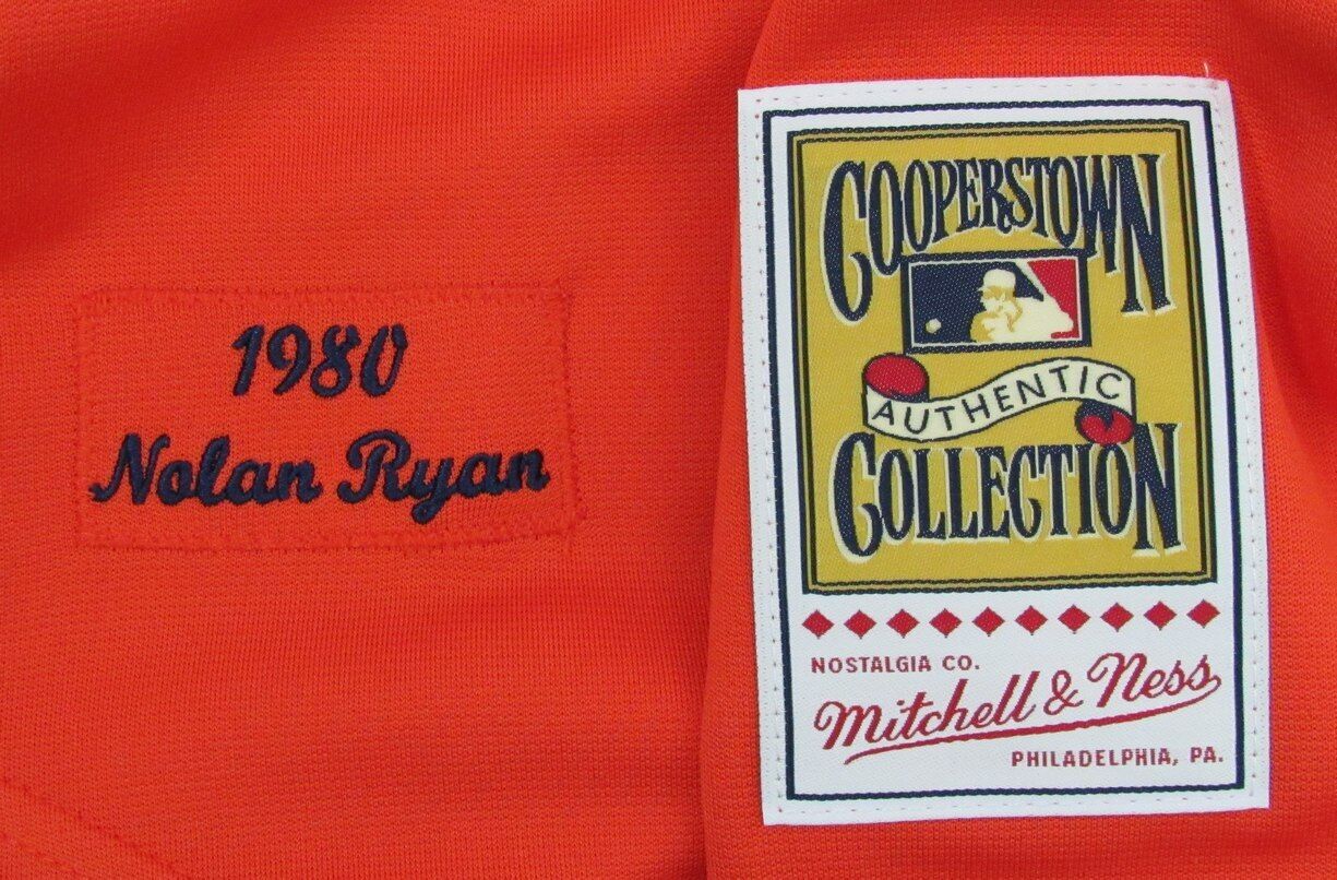 Nolan Ryan 1980 Autographed Authentic Mitchell & Ness Jersey Astros JSA 179441