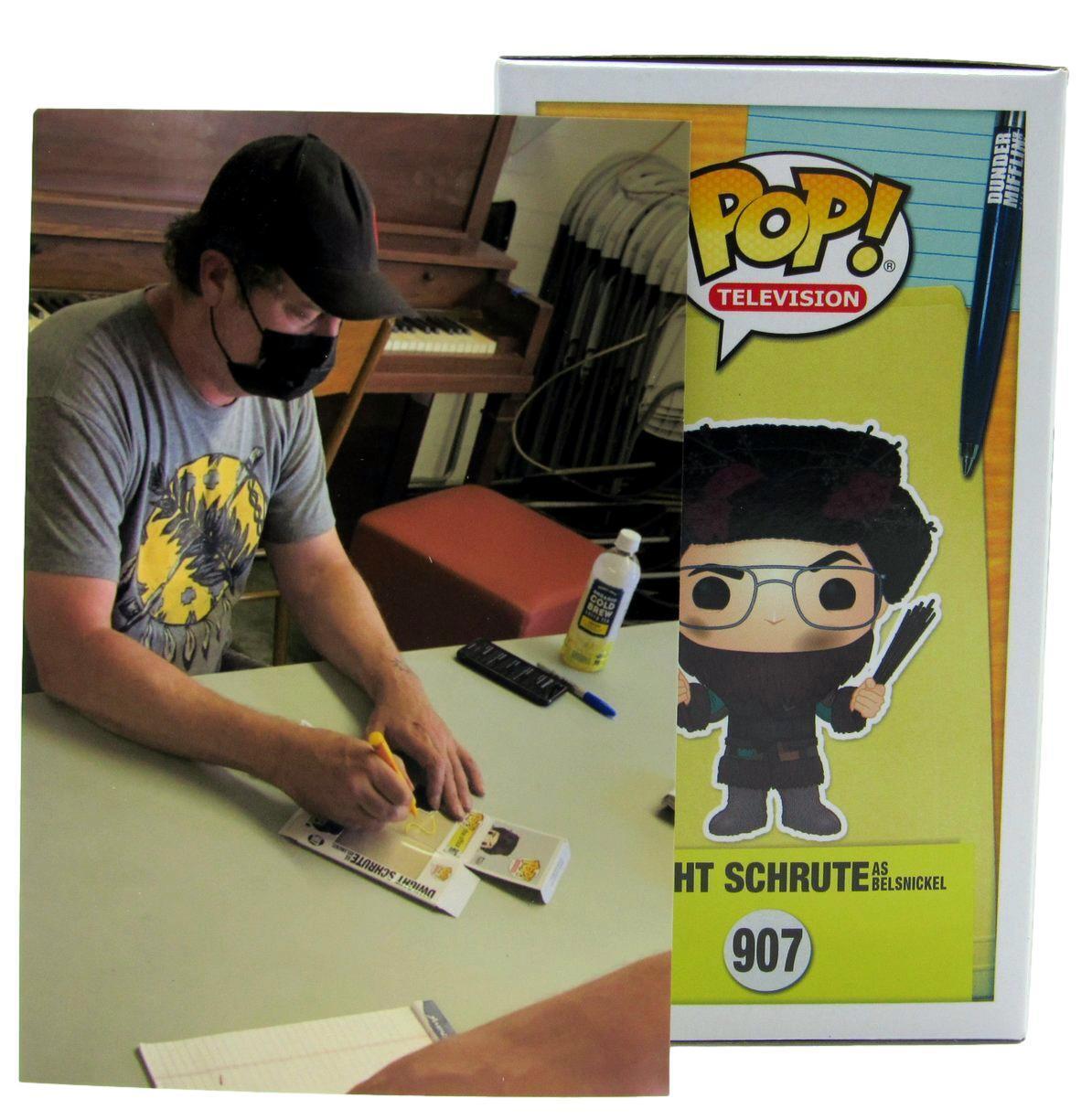 Rainn Wilson Signed Dwight Schrute The Office Funko Pop 907 PSA/DNA  ITP 160475