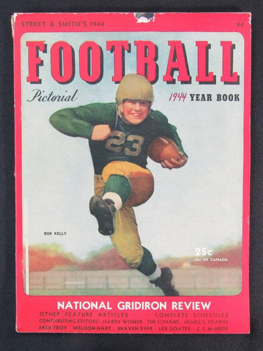 1944 Street & Smith's Football Pictorial Year Book Magazine Bob Kelly