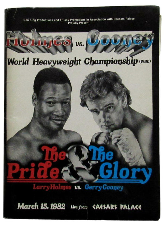 1982 World Heavyweight Championship Boxing Holmes vs. Cooney Press Kit 167491