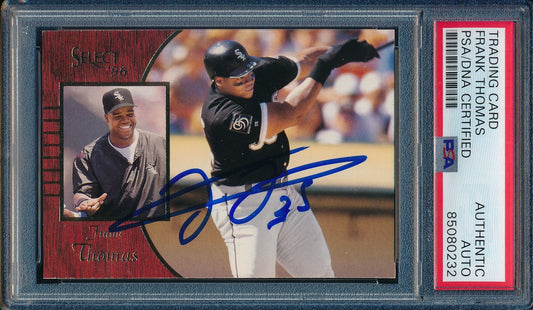 Frank Thomas HOF Autographed 1996 Select Card #11 White Sox PSA/DNA 184017