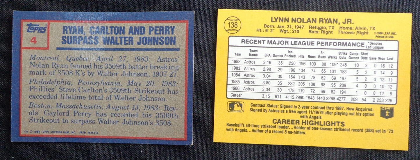 Lot of (111) Nolan Ryan 1980's-1990's Baseball Cards 176091