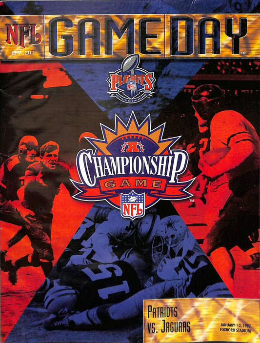 1996 AFC Championship Game Program 1/12/97 Patriots vs. Jaguars 180718