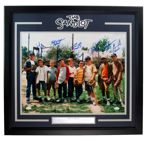 "The Sandlot" Multi-Signed/Auto by 8 Players 16x20 Photo Framed JSA 191904