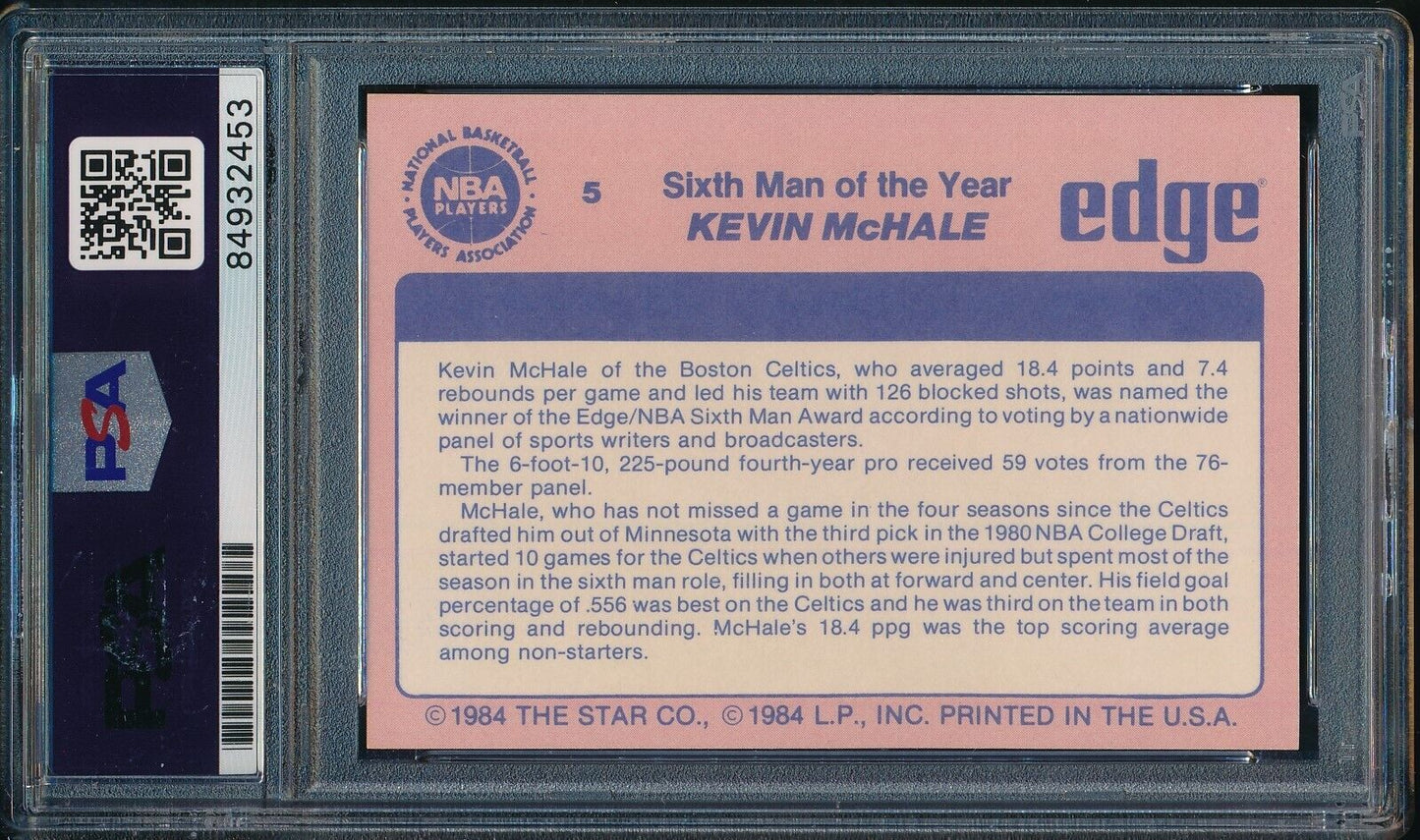 1984 Star Co. #5 Signed/Autographed Kevin McHale HOF Boston Celtics PSA/DNA