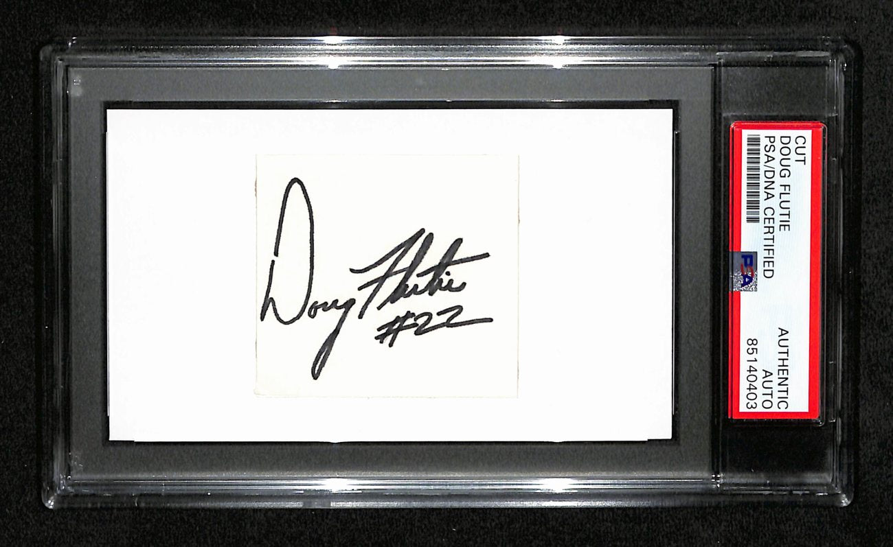 Doug Flutie Autographed 3x5 Cut Card PSA/DNA 186544