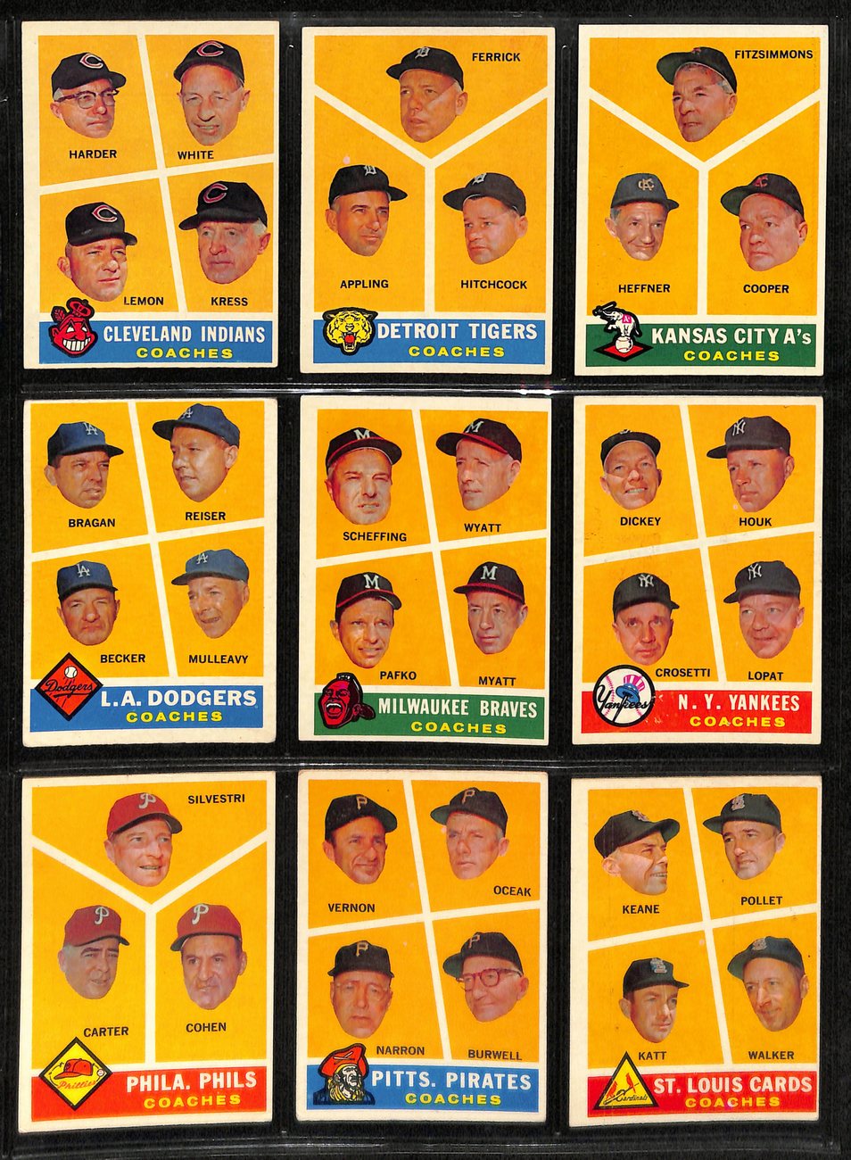 1960 Topps Baseball Card Complete Set (1-572) Mantle Aaron Yastrzemski 191956