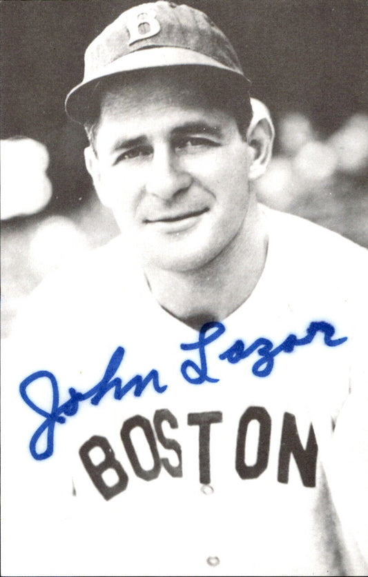 Johnny Lazor Red Sox d. 2002 Signed/Autographed 3x5  Photo 178548