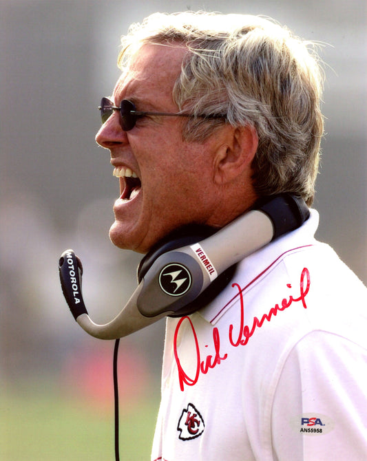 Dick Vermeil HOF Signed/Auto 8x10 Photo Kansas City Chiefs PSA/DNA 188083