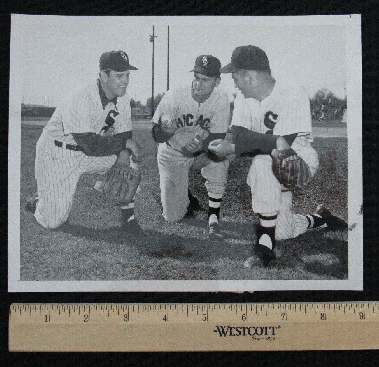 Keegan/Richards/Bryne 1953 White Sox 7x9 B/W Wire/Press Photo 150825