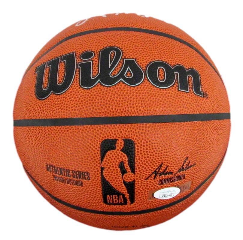 Larry Bird HOF Autographed Wilson NBA Basketball Boston Celtics JSA 183125