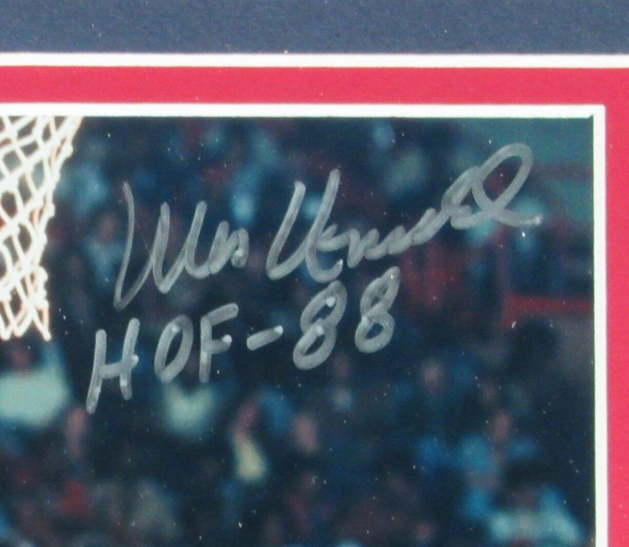 Wes Unseld HOF Washington Bullets Signed/Autograped 8x10 Photo Framed JSA 161481