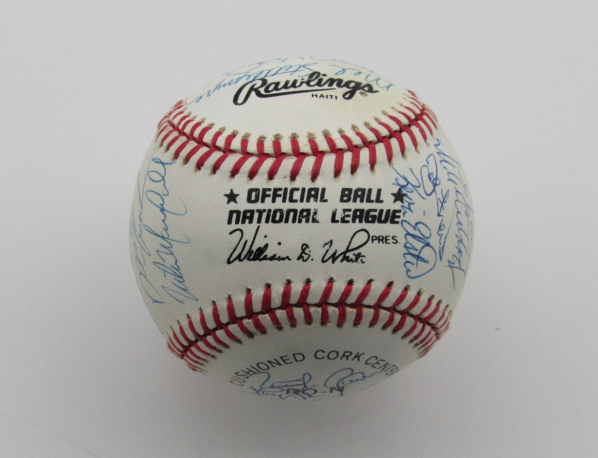 1990 New York Mets Team Signed by 30 Players ONL Baseball Strawberry  185518