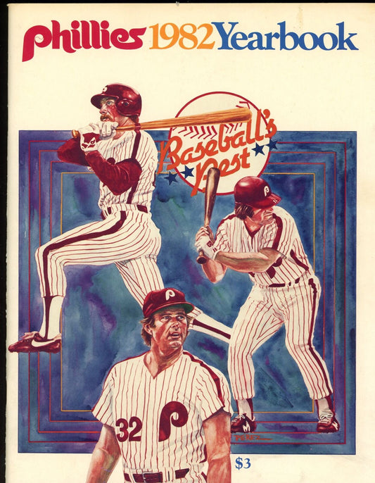 1982 Philadelphia Phillies Yearbook Mike Schmidt/Pete Rose/Steve Carlton 177645