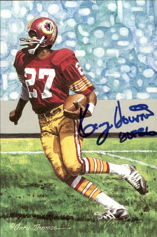 Ken Houston HOF Redskins Signed/Inscr Goal Line Art GLAC Postcard JSA 167162