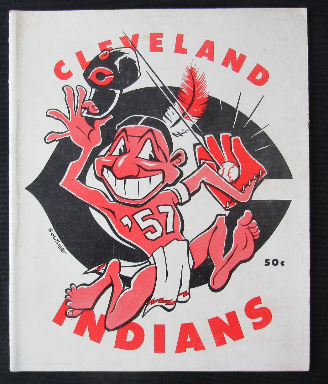 1957 Cleveland Indians Yearbook Roger Maris Rookie Year 189980