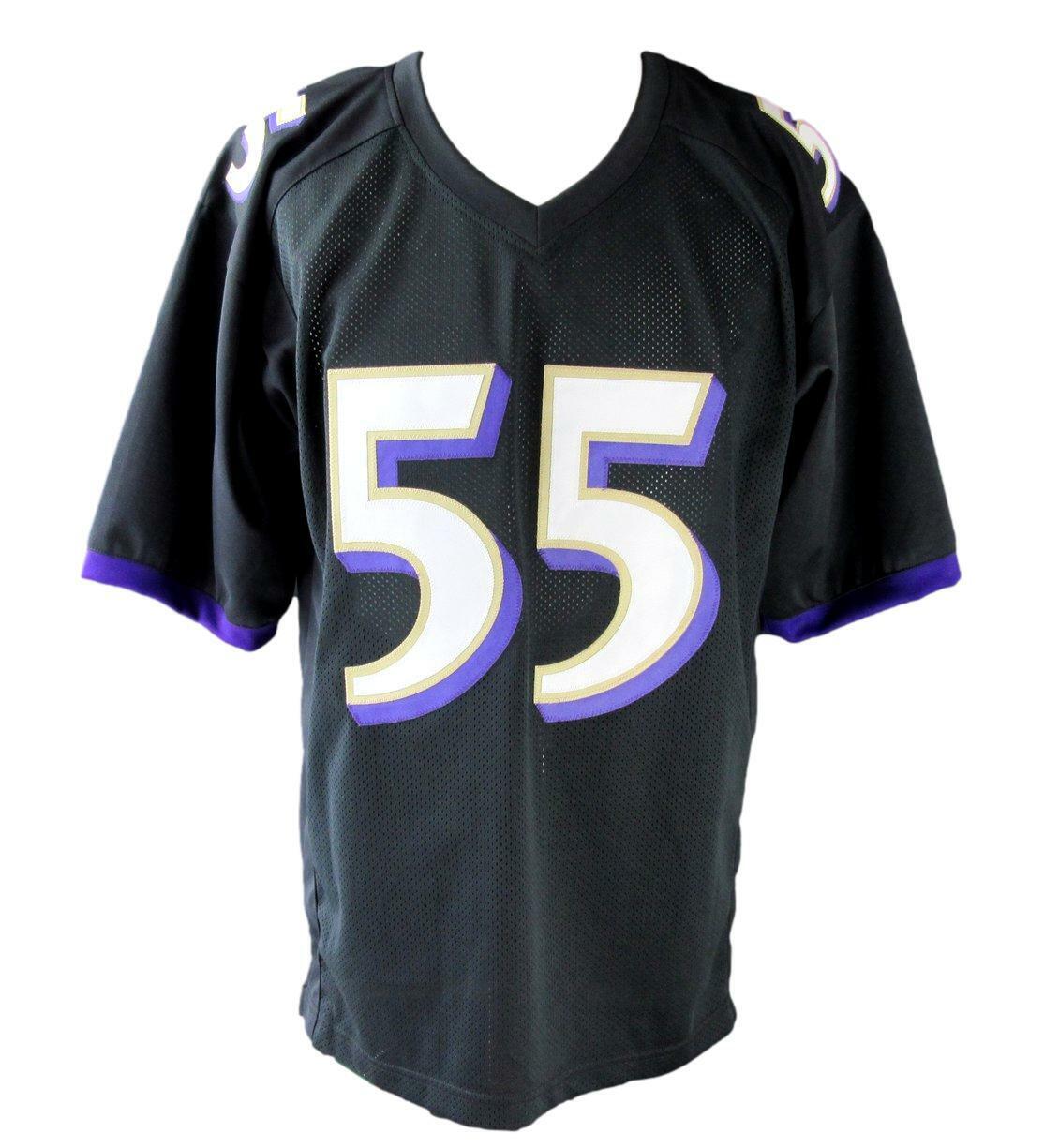 Terrell Suggs Autographed Black Custom Jersey Baltimore Ravens Beckett