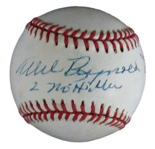 Allie Reynolds Autographed/Inscribed OAL Baseball No Hitter Yankees JSA