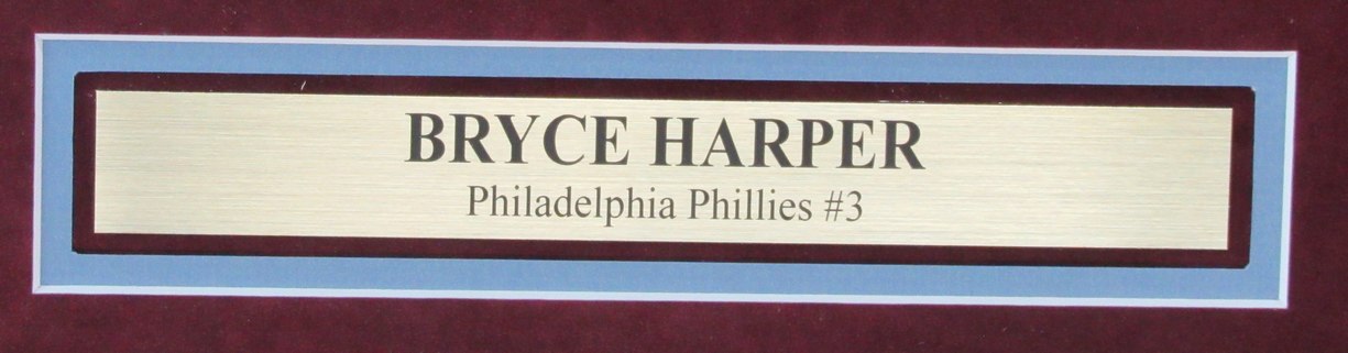 Bryce Harper Autographed 16x20 Photo Phillies Framed Fanatics 184246