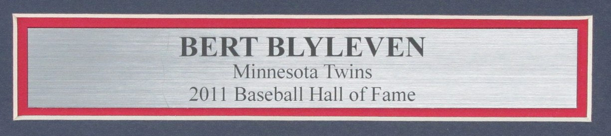 Bert Blyleven HOF Autographed Minnesota Twins 8x10 Photo Framed JSA 188751