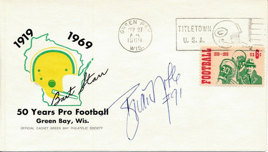 Brian Noble Green Bay Packers Signed 1969 First Day Cover/FDC 151312