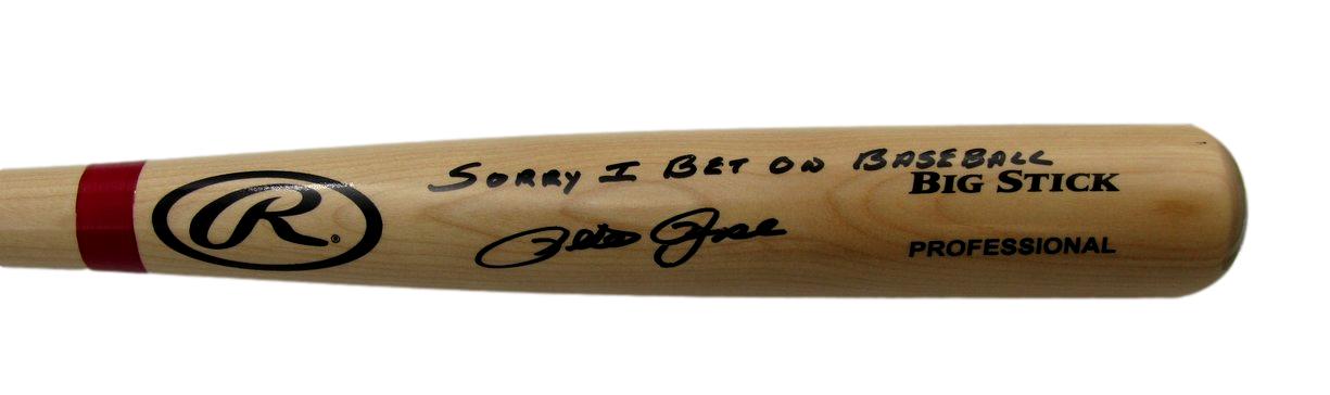 Pete Rose Signed/Insc Rawlings Big Stick Baseball Bat Cincinnati Reds JSA 193335