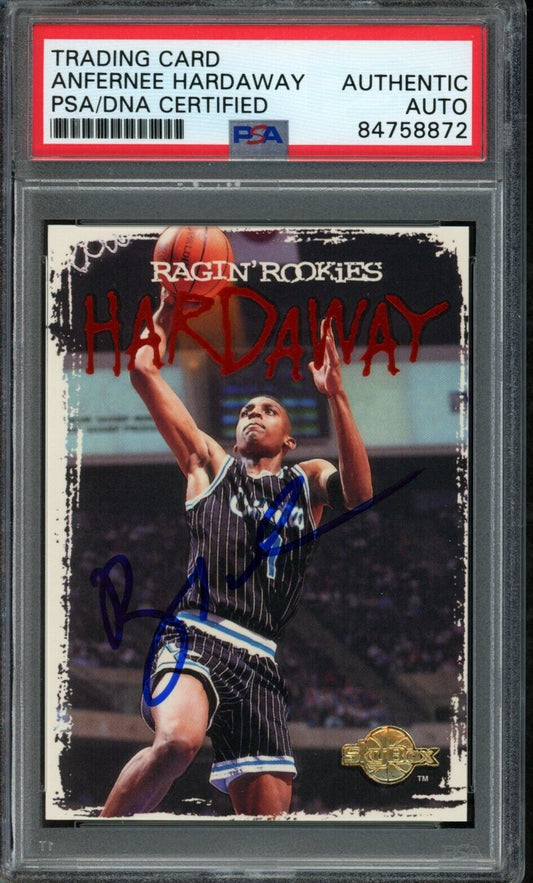 1994-95 Skybox Anfernee Hardaway #RR18 Rookie Card Signed Magic PSA/DNA