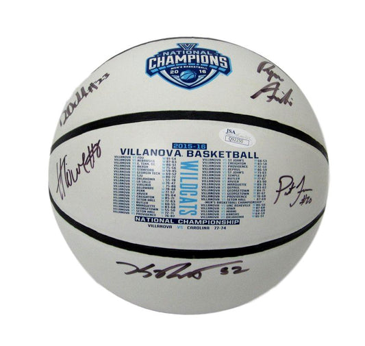 2016 Villanova NCAA Champs FINAL FOUR Basketball Signed FIVE Seniors TEAM JSA