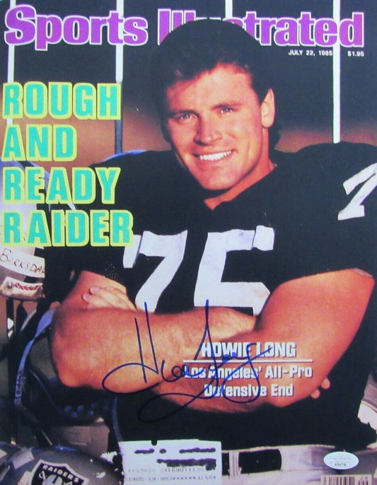 Howie Long Autographed 11x14 Sports Illustrated Cover Photo LA Raiders JSA