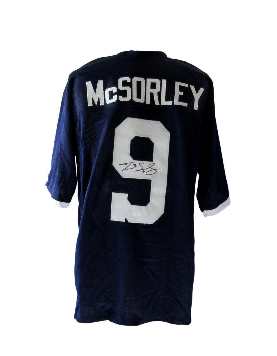 Trace McSorley Autographed Blue Custom Football Jersey PSU Penn State JSA